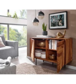 Komoda MIGUEL 100 cm drewno sheesham*WOHNLING, GERMANY Online