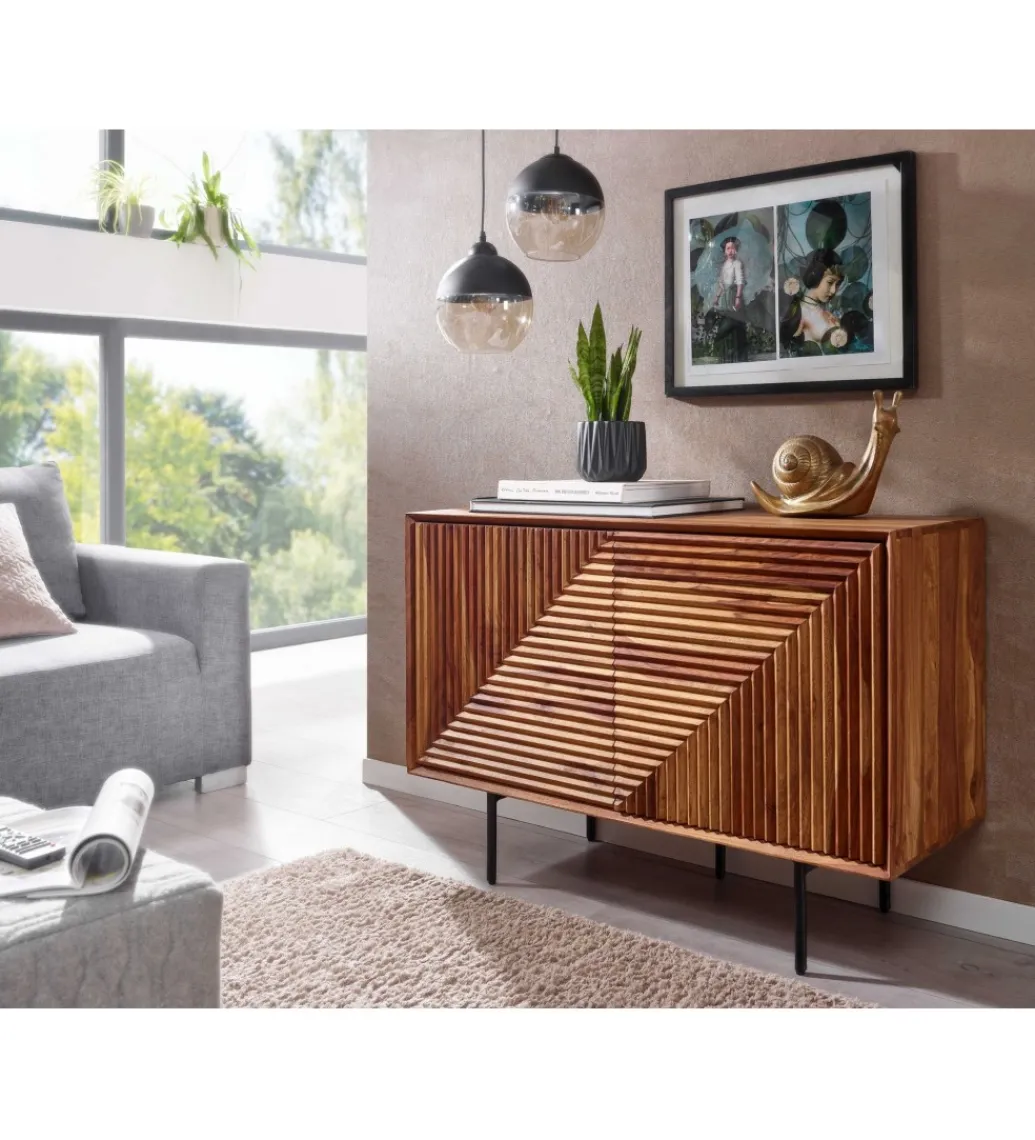 Komoda MIGUEL 100 cm drewno sheesham*WOHNLING, GERMANY Online