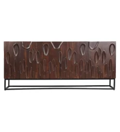 Komoda MIRNO 175 cm drewno akacja w kolorze ciemnego orzecha*Invicta Interior Sale