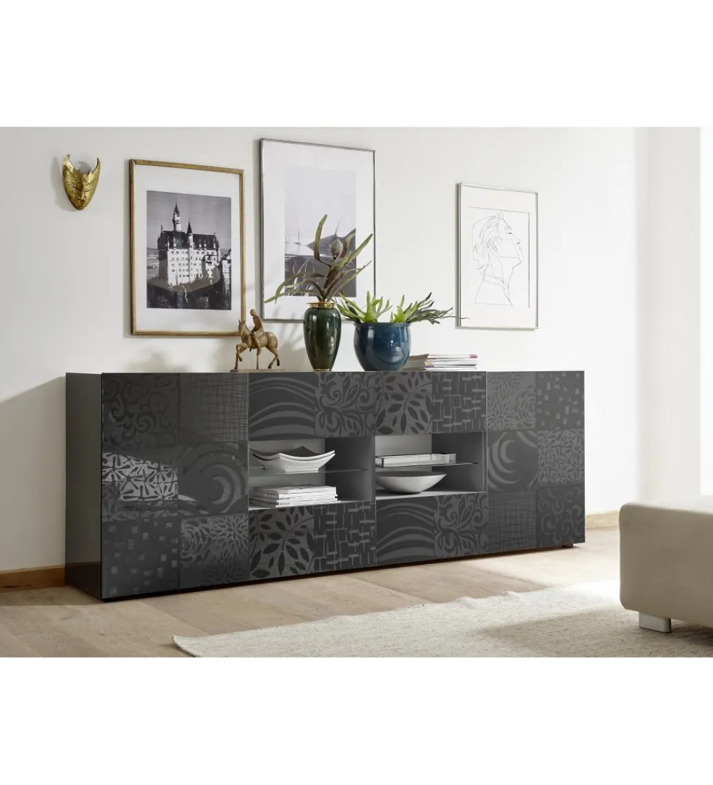 Komoda MIRO 240 cm antracyt*MCA Linia Włoska Sale