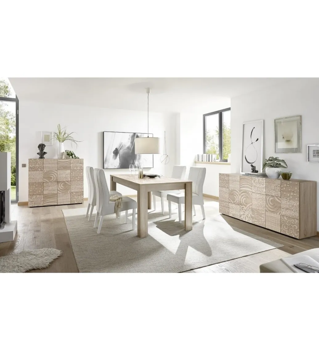 Komoda MIRO 120 cm dąb sonoma*MCA Linia Włoska Discount