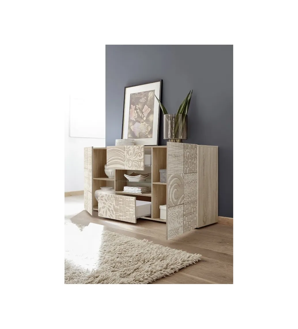 Komoda MIRO 180 cm dąb sonoma*MCA Linia Włoska Outlet