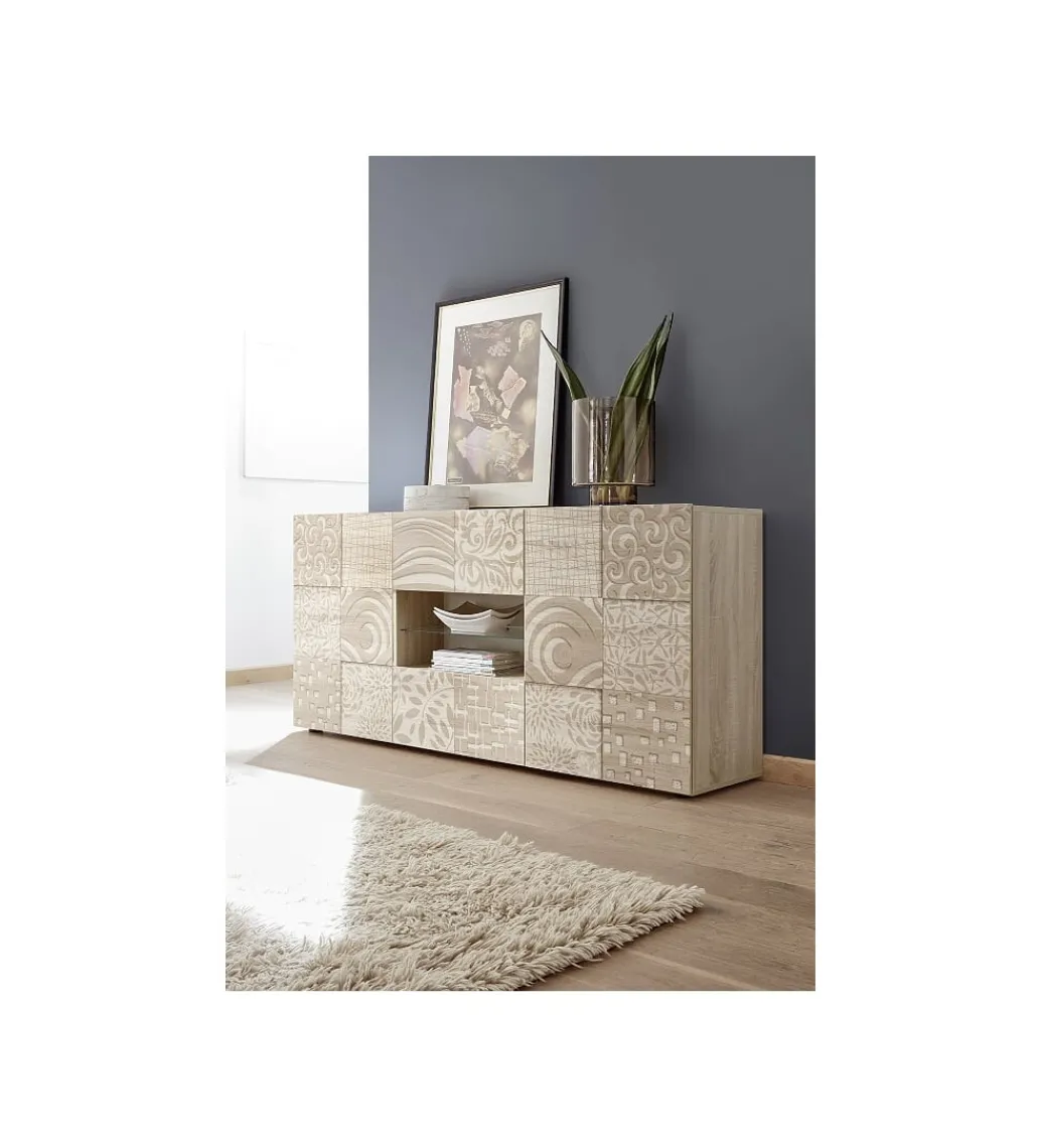 Komoda MIRO 180 cm dąb sonoma*MCA Linia Włoska Outlet