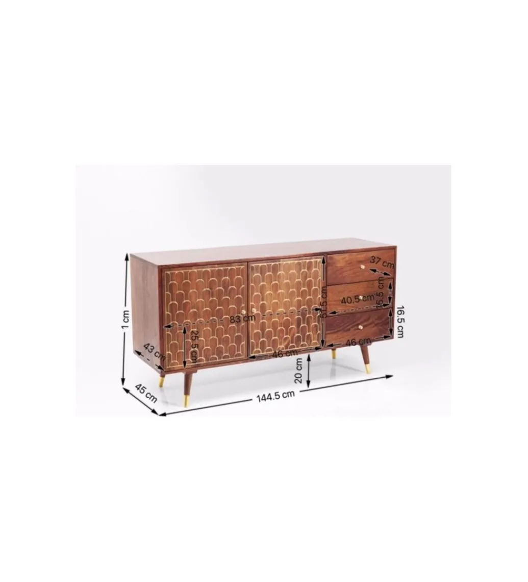 Komoda Muskat 145 cm drewno mango*KARE Discount
