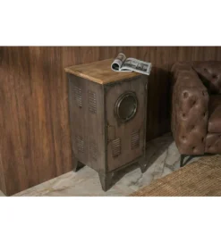 Komoda NAUTILUS 80 cm vintage brązowy*Invicta Interior - przedsprzedaż Discount