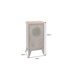 Komoda NAUTILUS 80 cm vintage brązowy*Invicta Interior - przedsprzedaż Discount