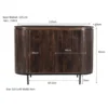 Komoda NOORK 115 cm w kolorze orzechowym*LF-Design New