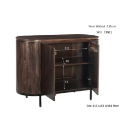 Komoda NOORK 115 cm w kolorze orzechowym*LF-Design New