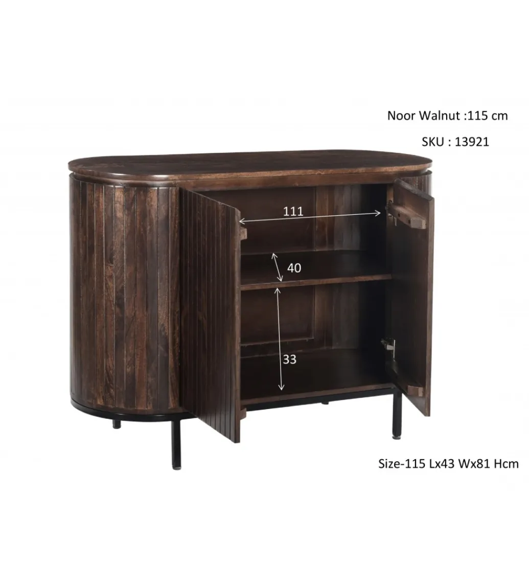 Komoda NOORK 115 cm w kolorze orzechowym*LF-Design New