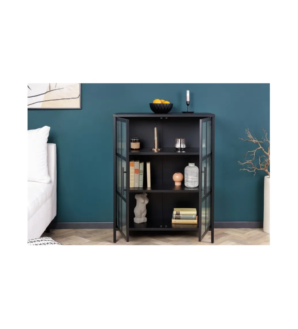 Komoda OLIMPIA 80 cm czarna*Invicta Interior Discount
