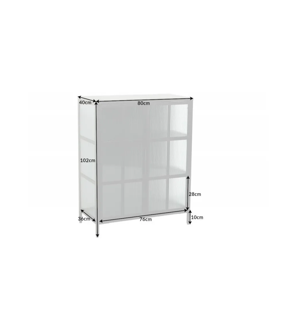 Komoda OLIMPIA 80 cm czarna*Invicta Interior Discount