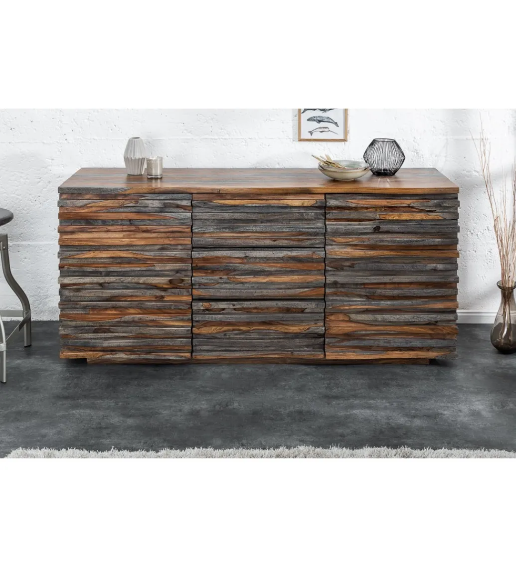 Komoda OMBRA Relief 160 cm drewno sheesham*Invicta Interior Sale