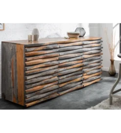 Komoda OMBRA Relief 160 cm drewno sheesham*Invicta Interior Sale