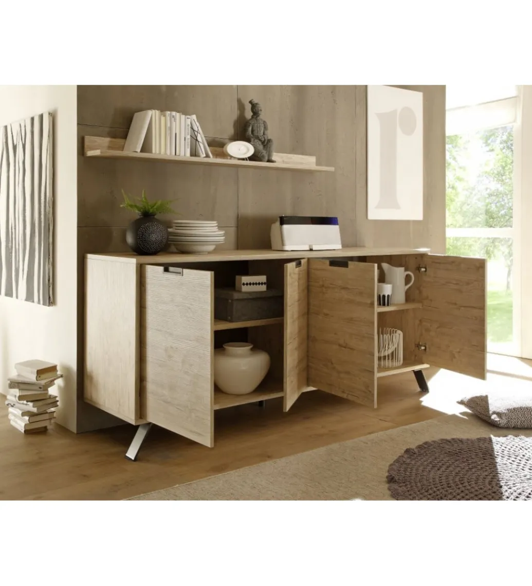 Komoda PALMA 207 Cm W Kolorze Dębowym*MCA Linia Włoska