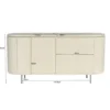 Komoda PATOU 170 cm jasnobeżowy drewno mango*LF-Design Discount