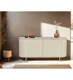 Komoda PATOU 170 cm jasnobeżowy drewno mango*LF-Design Discount