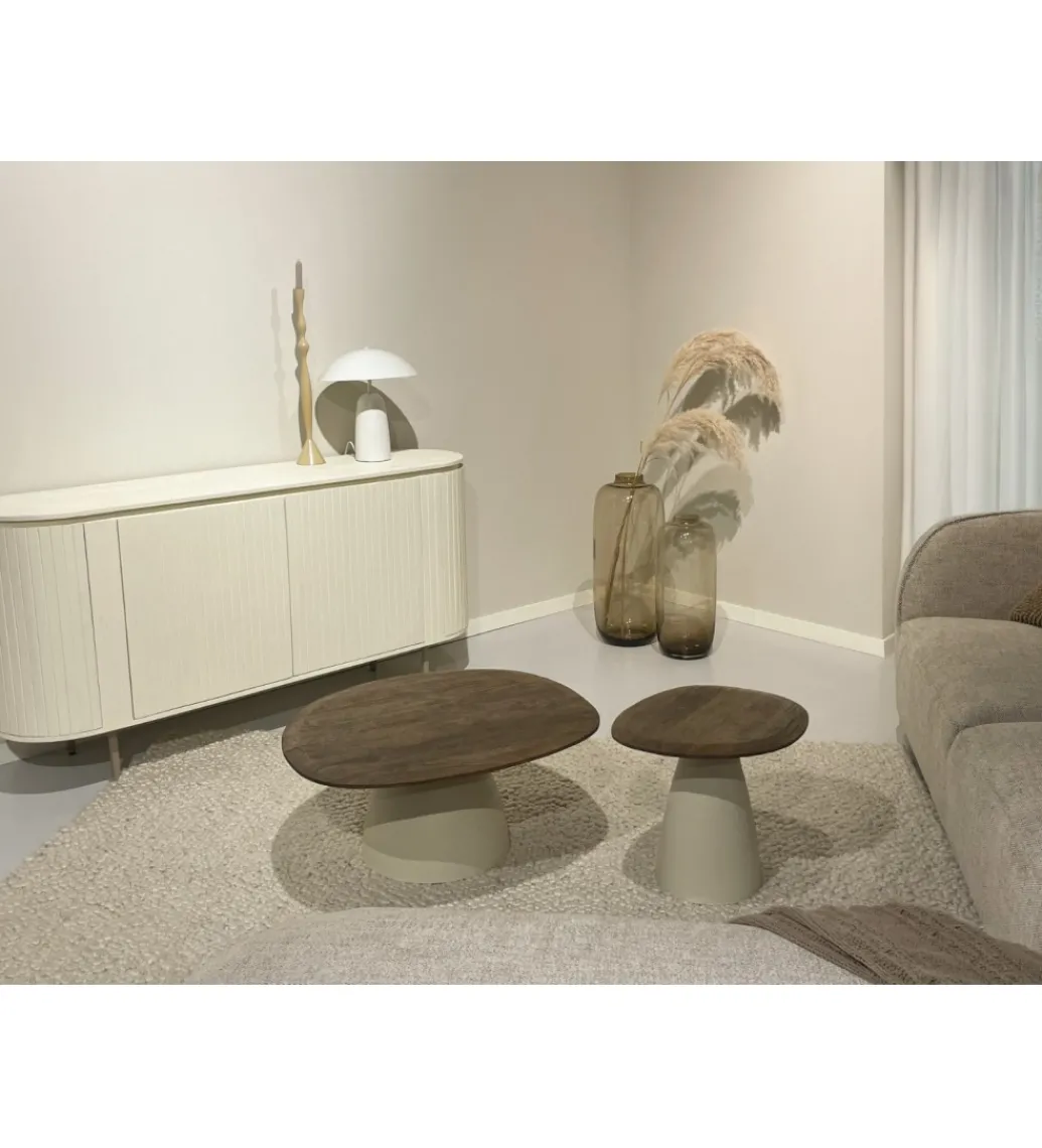 Komoda PATOU 170 cm jasnobeżowy drewno mango*LF-Design Discount