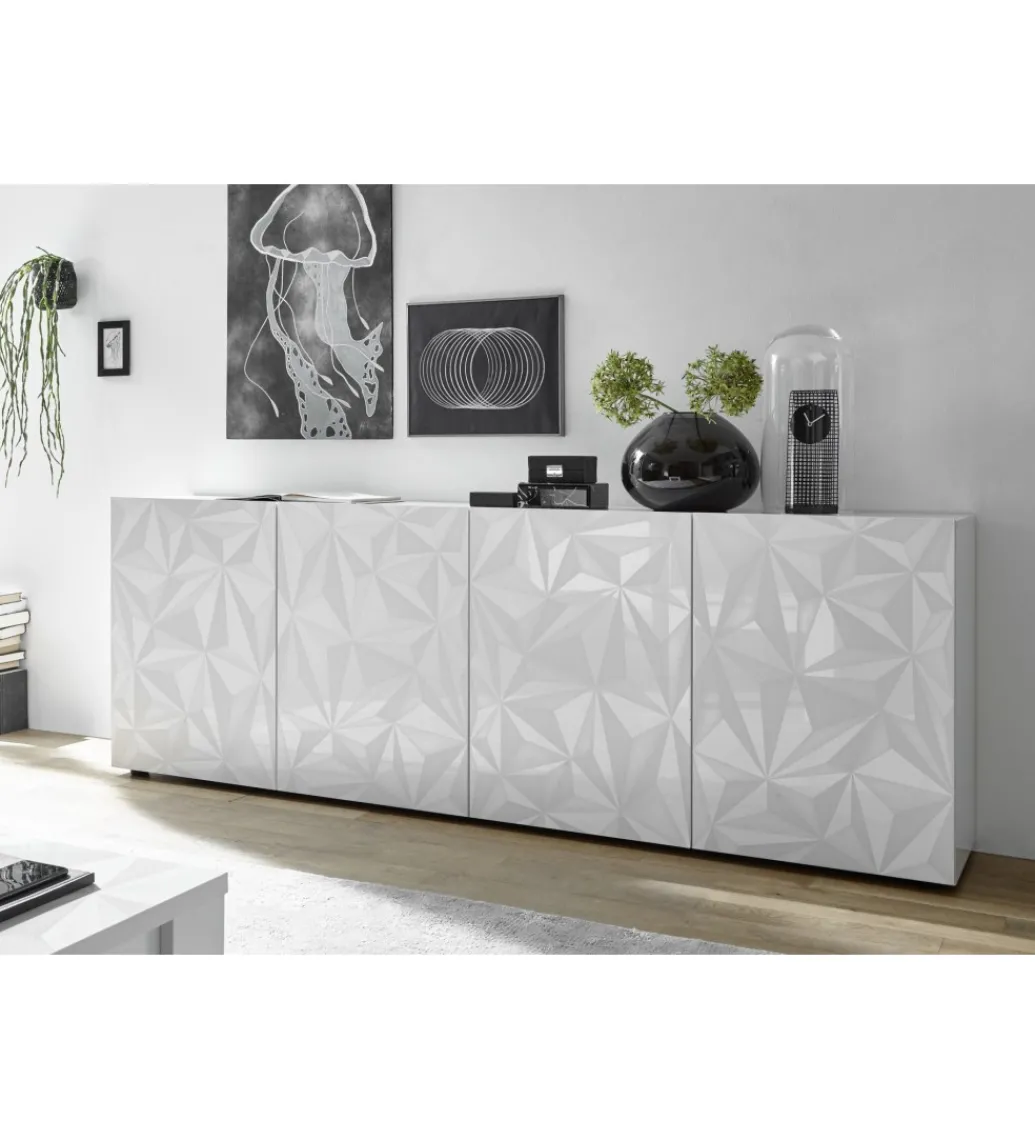 Komoda PRISMA 240 cm biała*MCA Linia Włoska Best