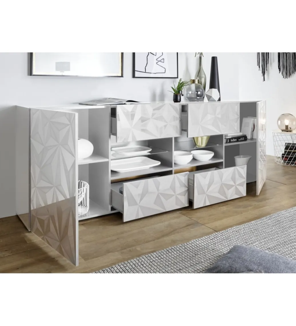 Komoda PRISMA 240 Cm Biała*MCA Linia Włoska Discount