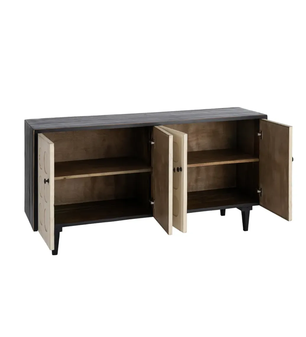 Komoda RESEME 160 cm czarnobiała*Zona-Design Outlet