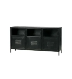 Komoda RONJA 143 cm czarna*WOOOD Online