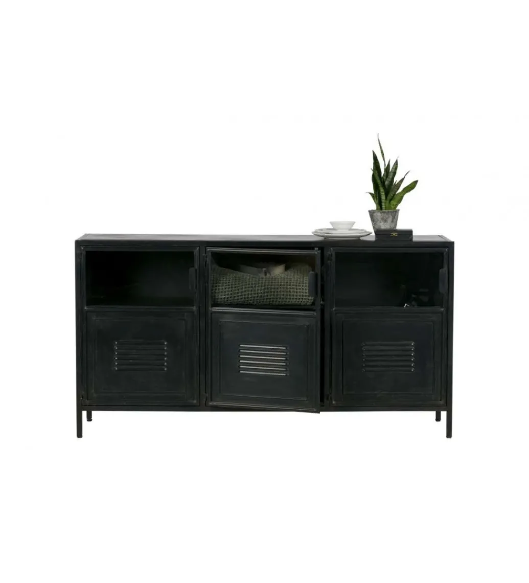 Komoda RONJA 143 cm czarna*WOOOD Online