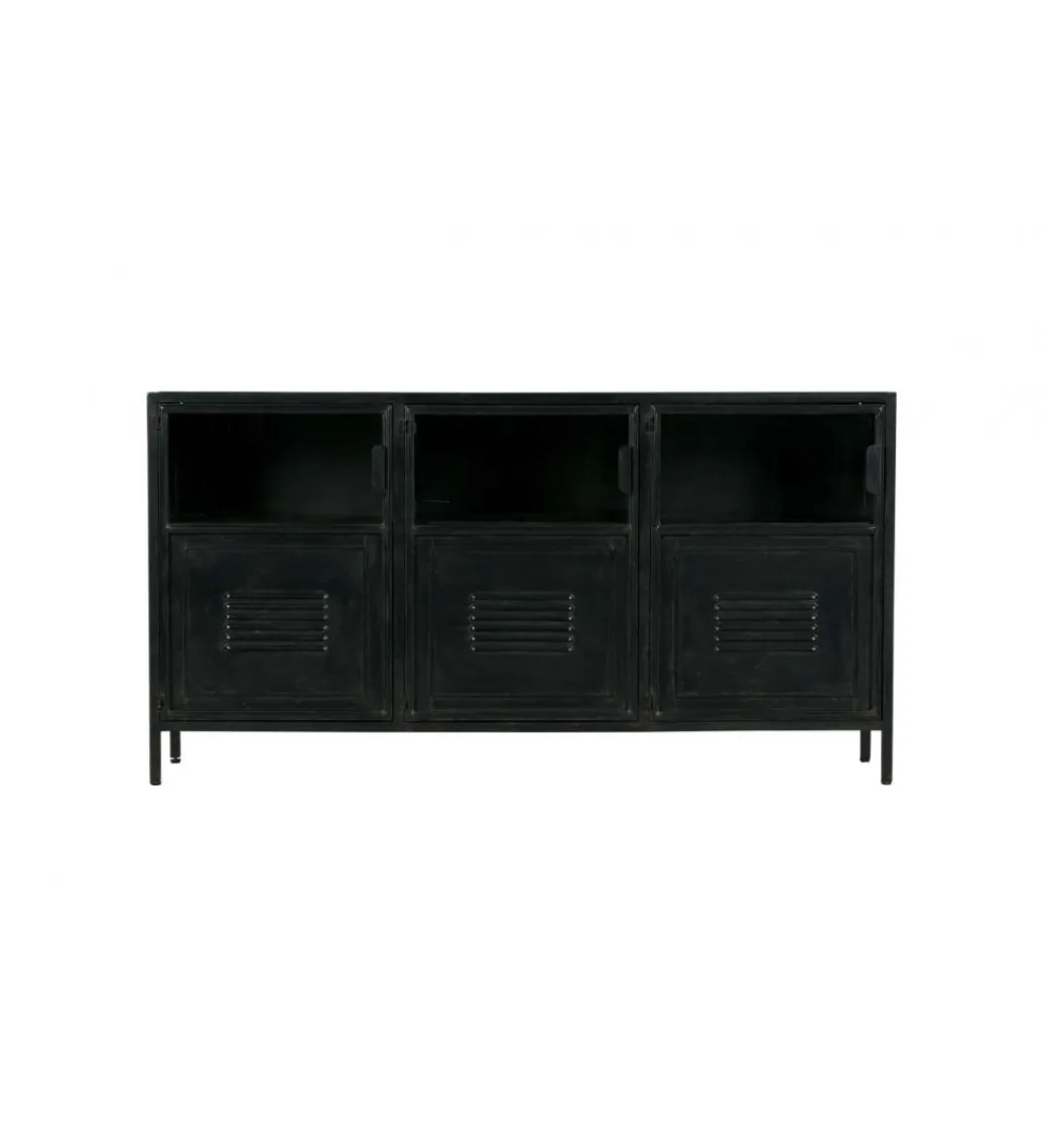 Komoda RONJA 143 cm czarna*WOOOD Online