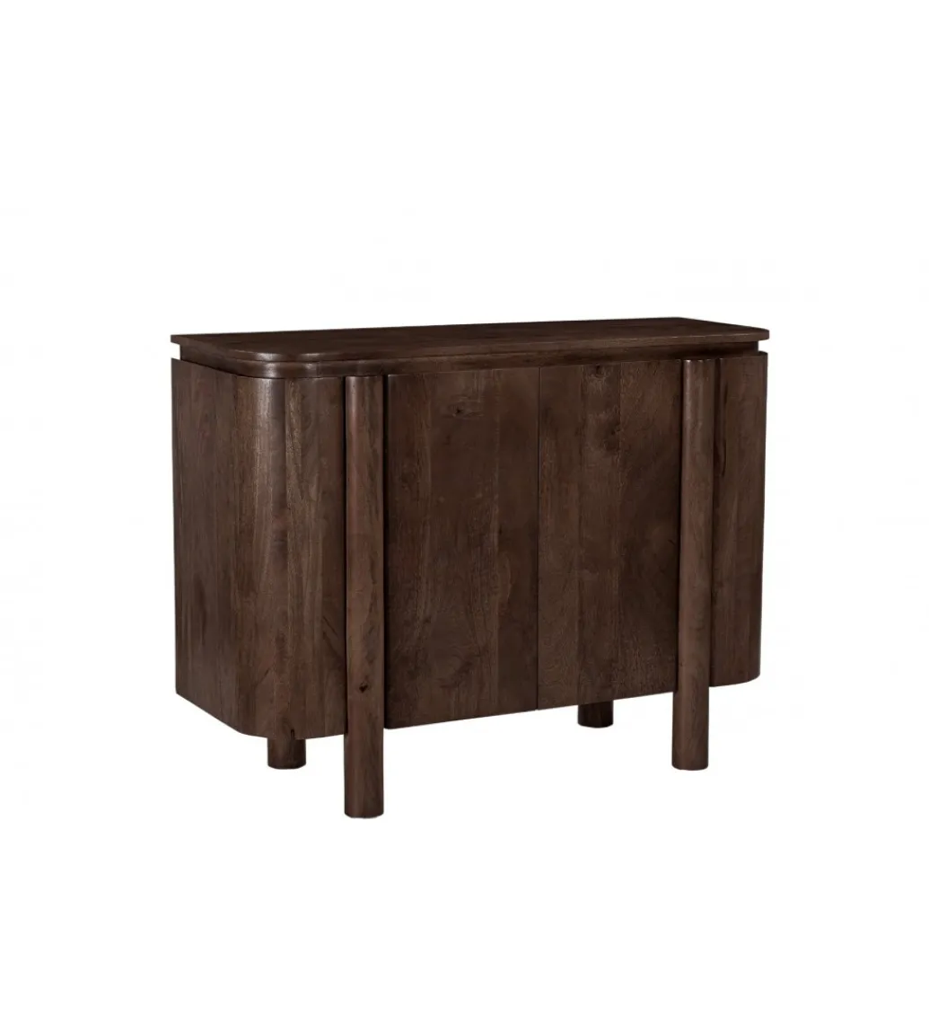 Komoda SALANO 105 cm drewno mango brązowa*LF-Design Discount