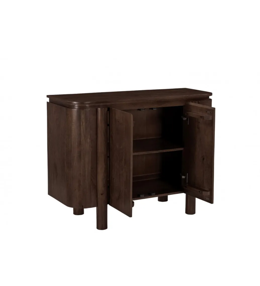 Komoda SALANO 105 cm drewno mango brązowa*LF-Design Discount