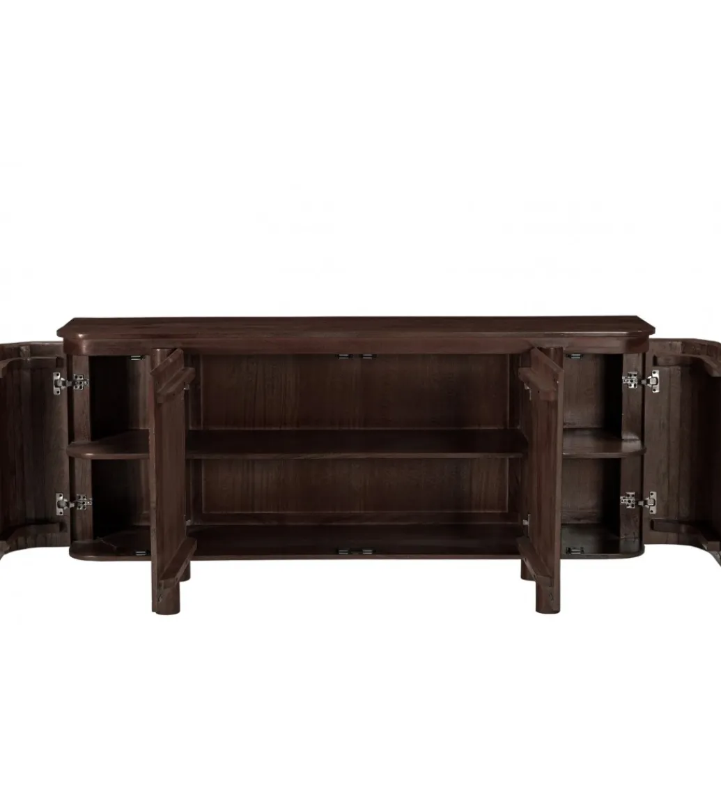 Komoda SALANO 170 cm drewno mango brązowa*LF-Design Discount