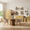 Komoda SCORPION 120 cm drewno mango turkusowa*Exclusivas Discount