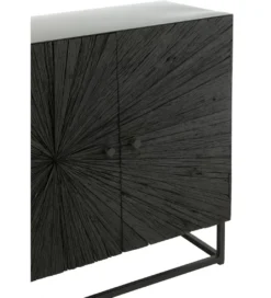 Komoda Shanil 120 cm drewno czarna*J-Line