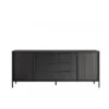 Komoda STEEL 206 cm czarna*MCA Linia Włoska Outlet