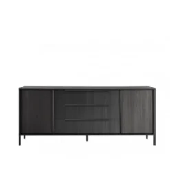 Komoda STEEL 206 cm czarna*MCA Linia Włoska Outlet
