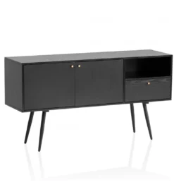 Komoda TAURI 140 cm czarna*WOHNLING, GERMANY Online