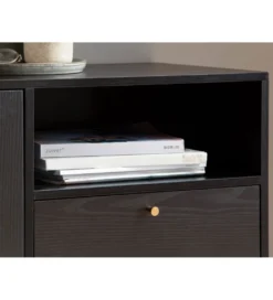 Komoda TAURI 140 cm czarna*WOHNLING, GERMANY Online