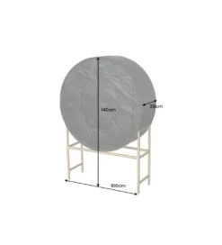 Komoda TIGR 140 cm drewno mango Czarna*Invicta Interior Best