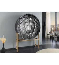 Komoda TIGR 140 cm drewno mango Czarna*Invicta Interior Best