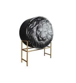 Komoda TIGR 140 cm drewno mango Czarna*Invicta Interior Best