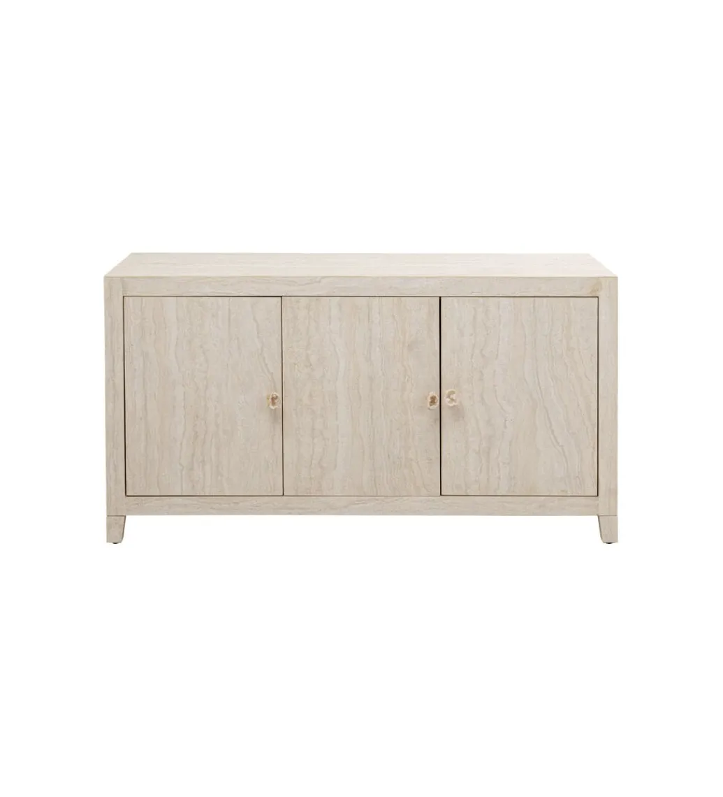 Komoda TRAVERTINO 140 x 77 cm naturalny beżowy*KARE Clearance