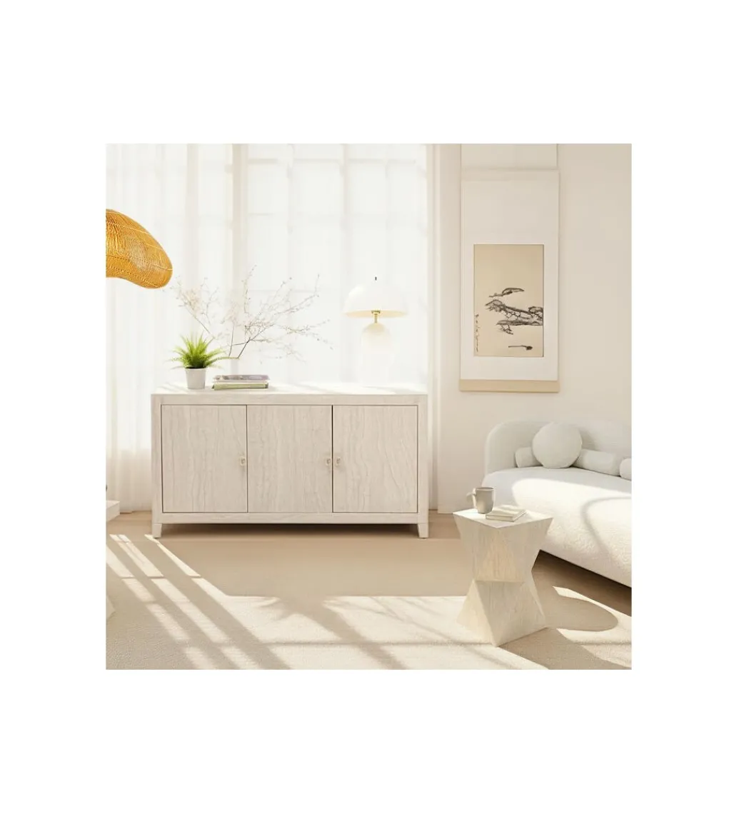 Komoda TRAVERTINO 140 x 77 cm naturalny beżowy*KARE Clearance