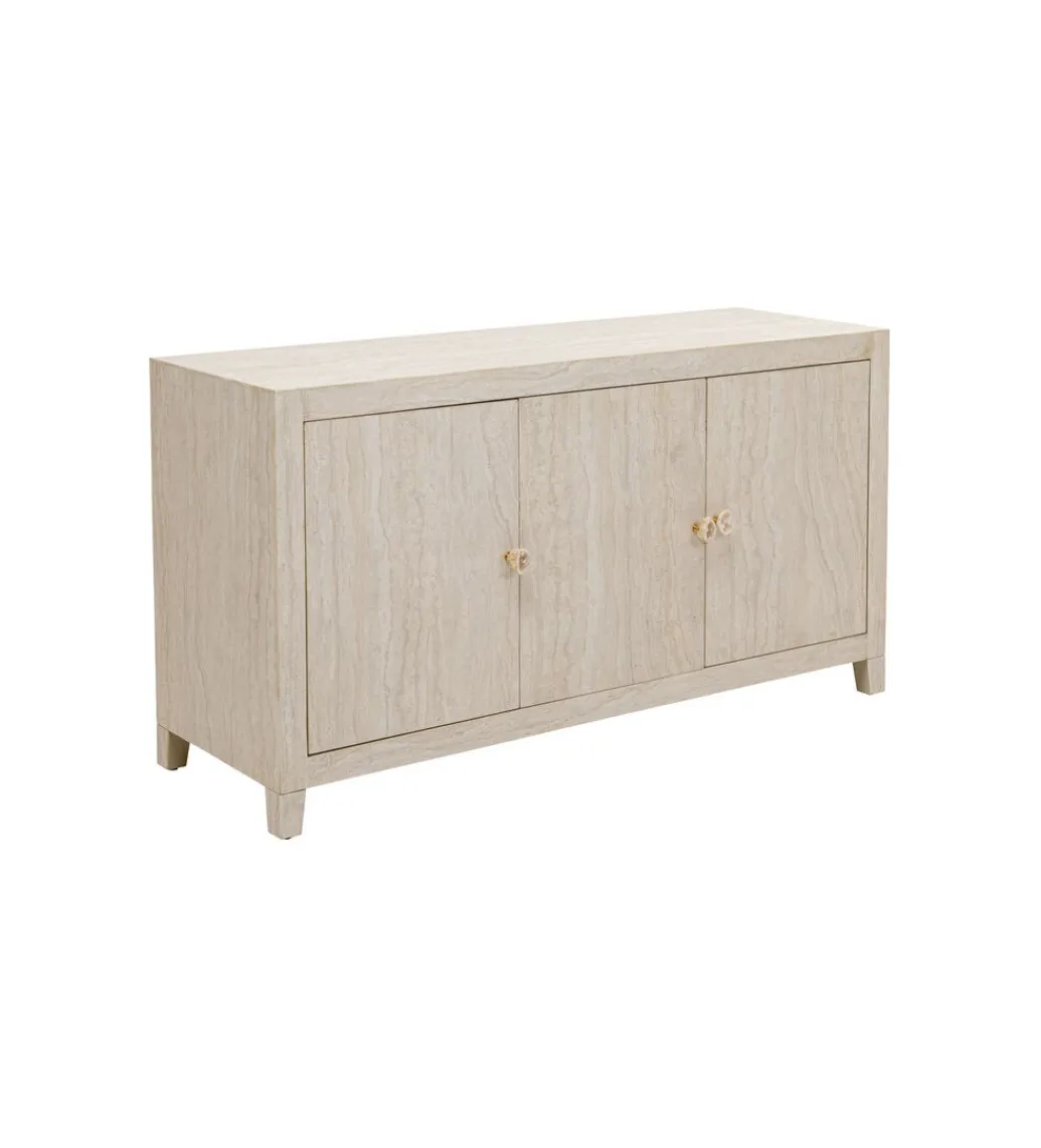 Komoda TRAVERTINO 140 x 77 cm naturalny beżowy*KARE Clearance