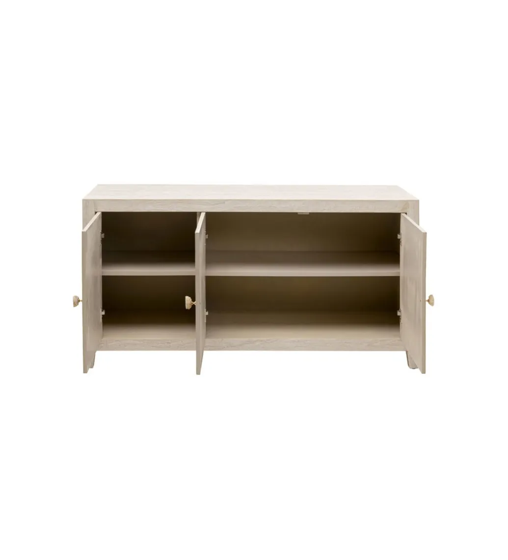 Komoda TRAVERTINO 140 x 77 cm naturalny beżowy*KARE Clearance