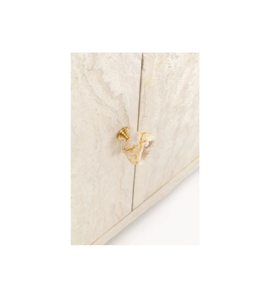 Komoda TRAVERTINO 140 x 77 cm naturalny beżowy*KARE Clearance