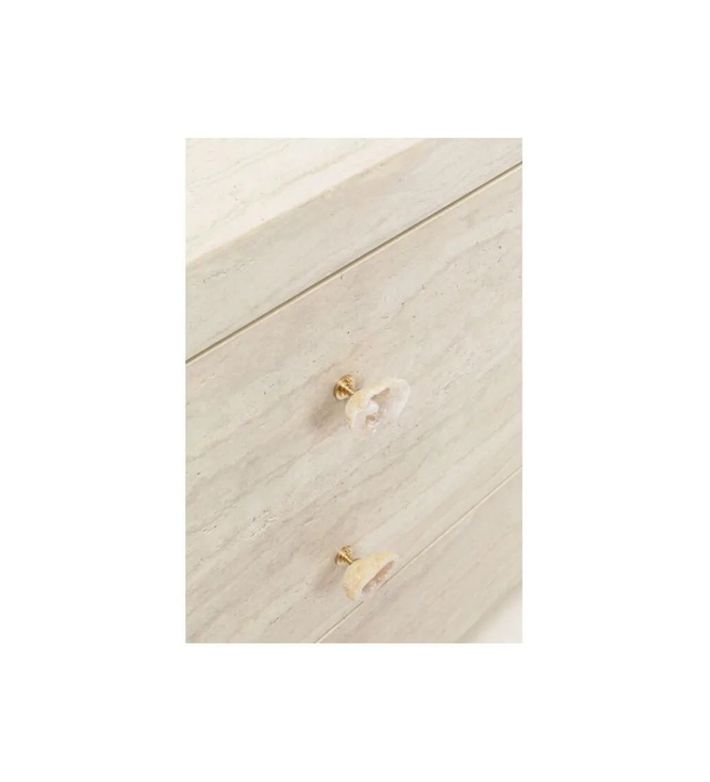 Komoda TRAVERTINO 91 x 74 cm naturalna beżowa*KARE Sale