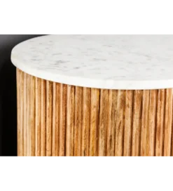 Komoda TRES CHIC 105 cm drewno mango biały marmur naturalna*Invicta Interior - przedsprzedaż