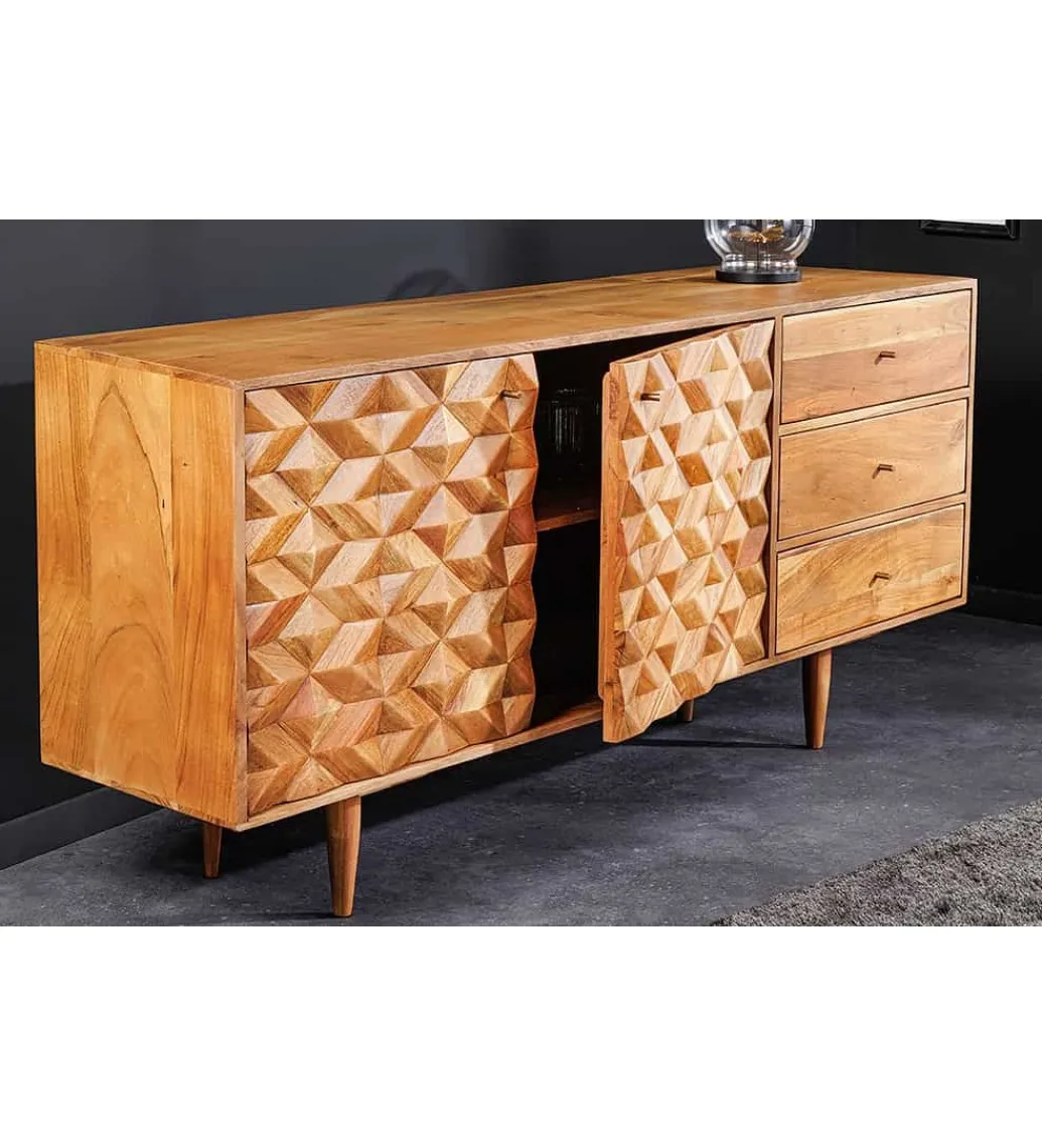 Komoda TROPEA 145 cm drewno akacja honey*Invicta Interior