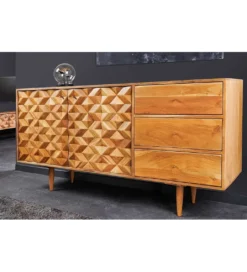 Komoda TROPEA 145 cm drewno akacja honey*Invicta Interior