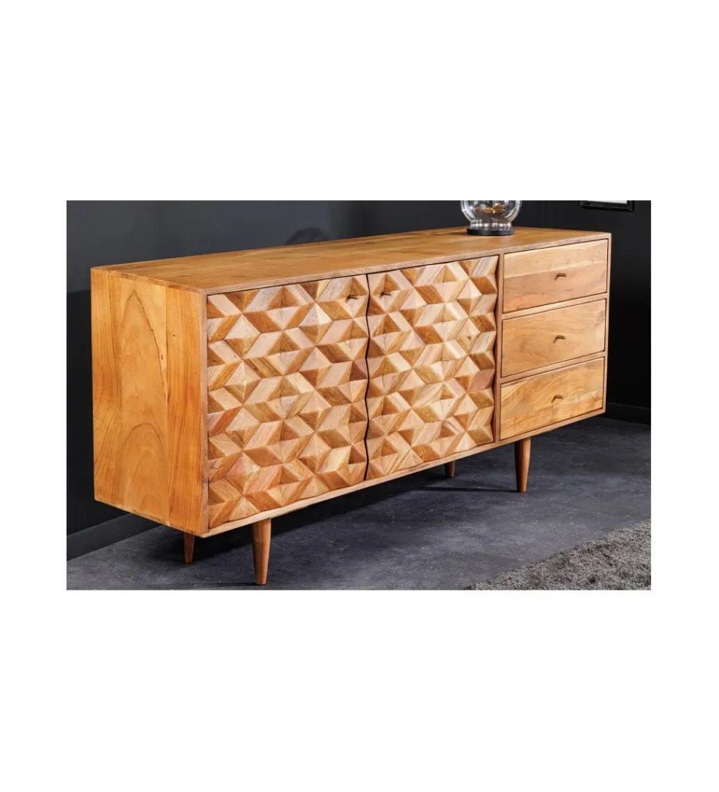 Komoda TROPEA 145 cm drewno akacja honey*Invicta Interior