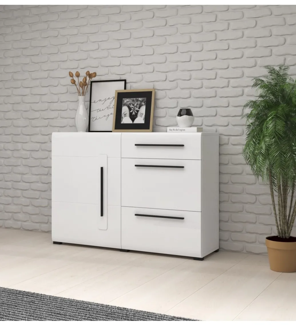 Komoda TULSA 120 cm biała*Helvetia New